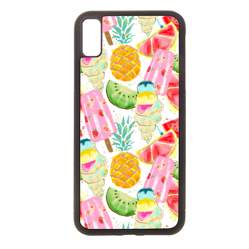 icecram and fruits pattern - stylish phone case by Anastasios Konstantinidis