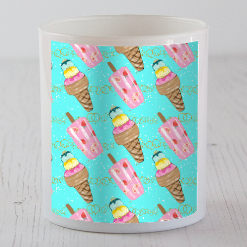icecream pattern - scented candle by Anastasios Konstantinidis
