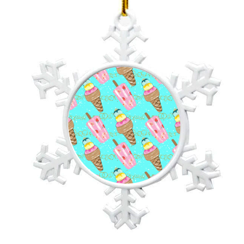 icecream pattern - snowflake decoration by Anastasios Konstantinidis