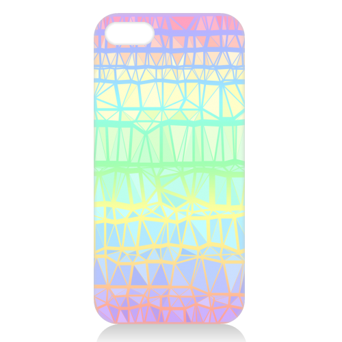 Funky Colorful Geometric Rainbow 3 - unique phone case by Kaleiope Studio
