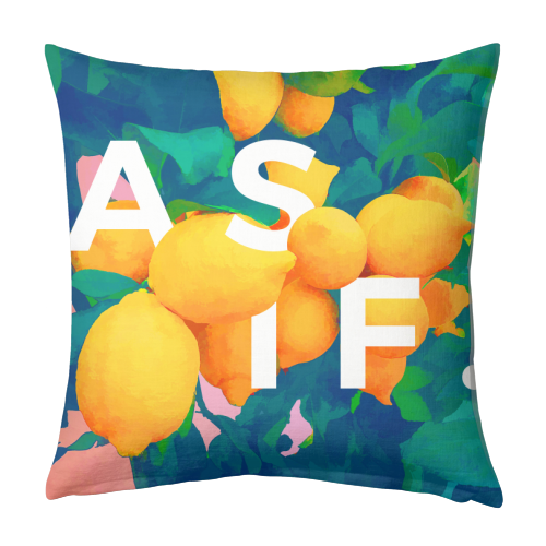 As If - designed cushion by Uma Prabhakar Gokhale