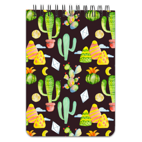 cactus pattern - personalised A4, A5, A6 notebook by Anastasios Konstantinidis