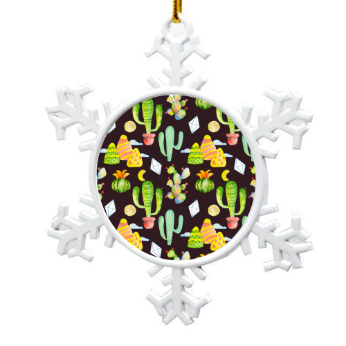 cactus pattern - snowflake decoration by Anastasios Konstantinidis