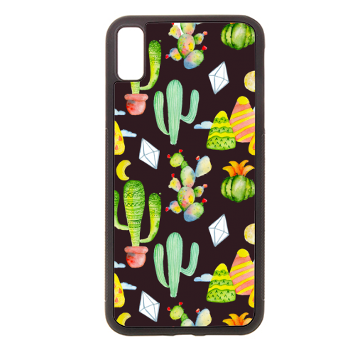 cactus pattern - stylish phone case by Anastasios Konstantinidis