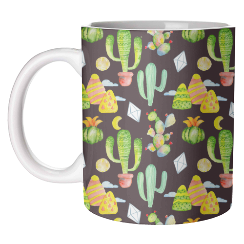 cactus pattern - unique mug by Anastasios Konstantinidis
