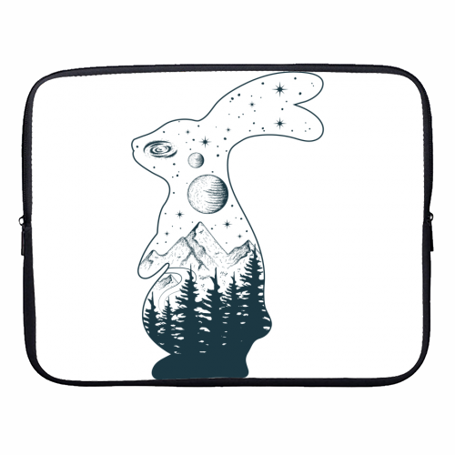magic rabbit - designer laptop sleeve by Anastasios Konstantinidis