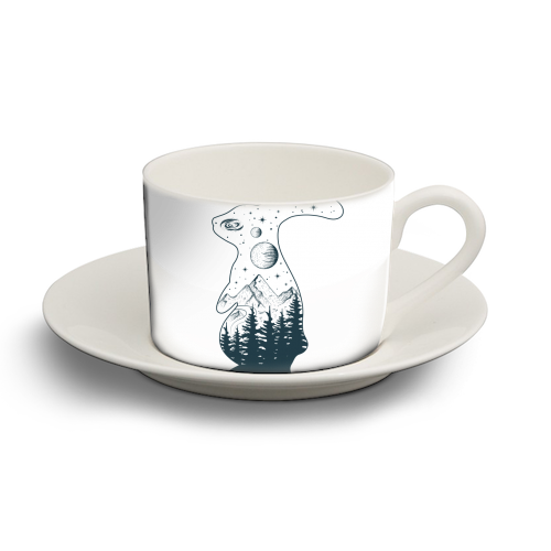 magic rabbit - personalised cup and saucer by Anastasios Konstantinidis