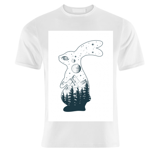 magic rabbit - unique t shirt by Anastasios Konstantinidis