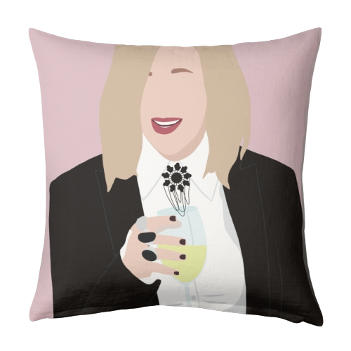 Moira Rose - fruit wine! - designed cushion by Cheryl Boland