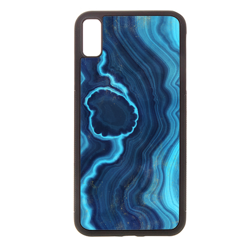 blue agate slice - stylish phone case by Anastasios Konstantinidis