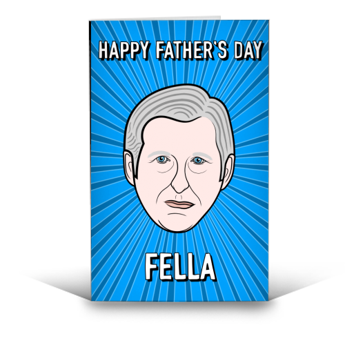 Happy Father's Day Fella - funny greeting card by Adam Regester