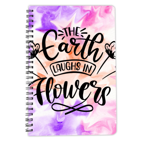 watercolor flower quote - personalised A4, A5, A6 notebook by Anastasios Konstantinidis