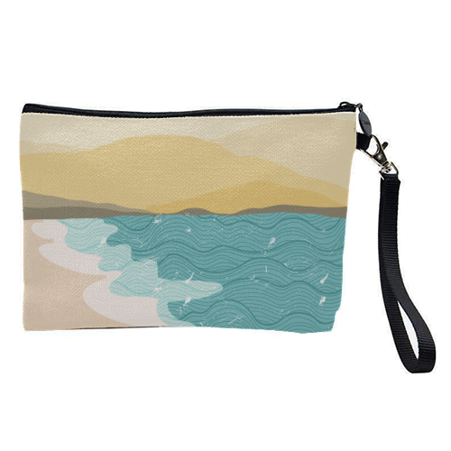 Coastline - pretty makeup bag by Rock and Rose Creative
