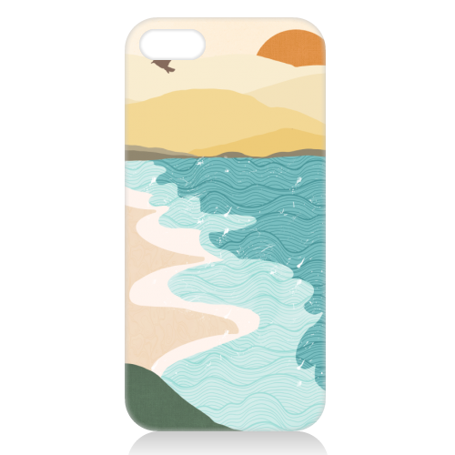 Coastline - unique phone case by Rock and Rose Creative