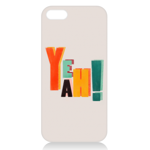 YEAH! COLORFUL TYPE - unique phone case by Ania Wieclaw