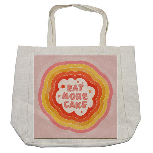 EAT MORE CAKE - cool beach bag by Ania Wieclaw
