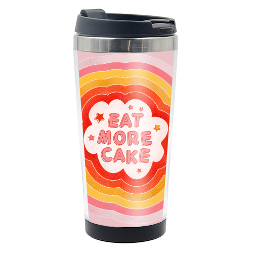 EAT MORE CAKE - photo water bottle by Ania Wieclaw