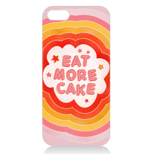 EAT MORE CAKE - unique phone case by Ania Wieclaw