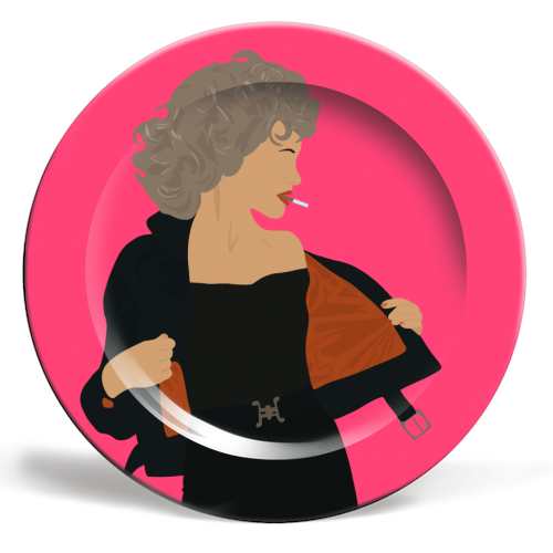 Sandra Dee - ceramic dinner plate by Pink and Pip