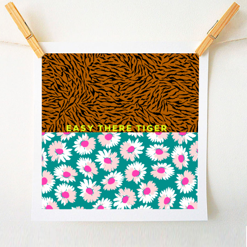 EASY THERE TIGER - A1 - A4 art print by PEARL & CLOVER
