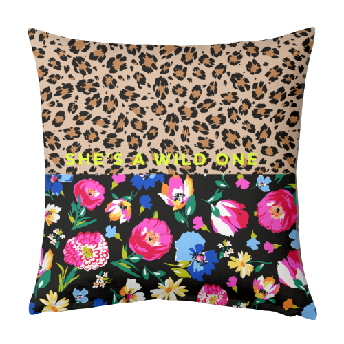 SHE'S A WILD ONE - designed cushion by PEARL & CLOVER