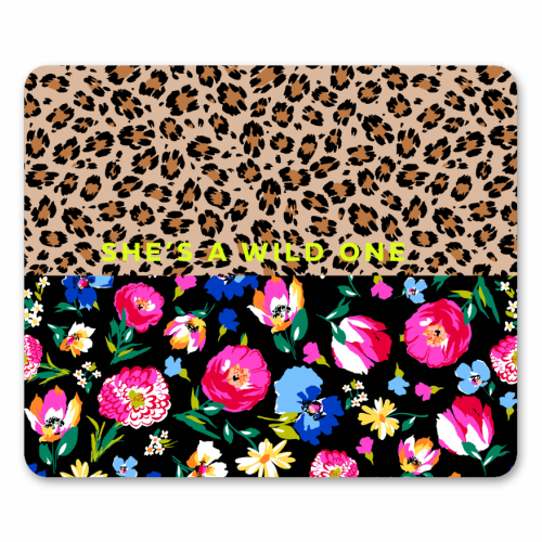 SHE'S A WILD ONE - funny mouse mat by PEARL & CLOVER