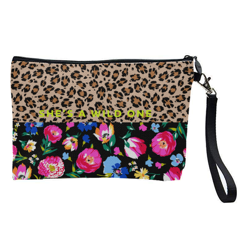 SHE'S A WILD ONE - pretty makeup bag by PEARL & CLOVER