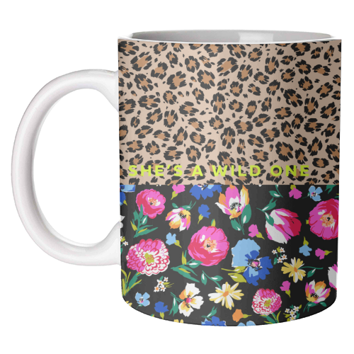 SHE'S A WILD ONE - unique mug by PEARL & CLOVER