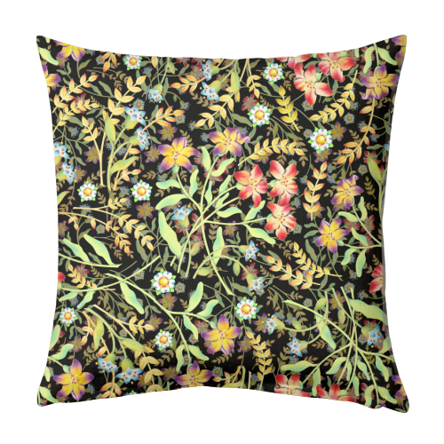Midnight Meadows - designed cushion by Patricia Shea