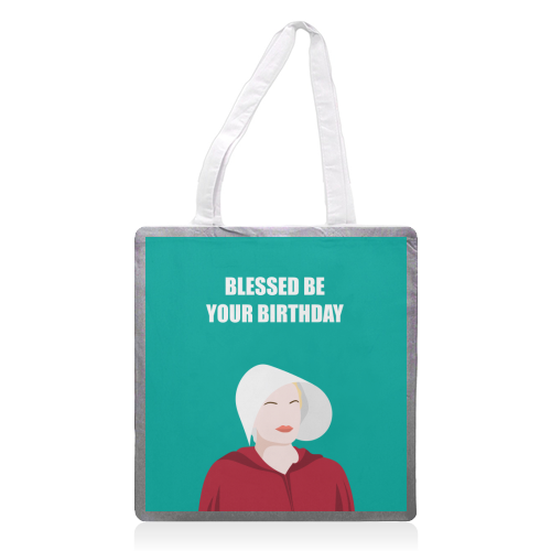 Blessed Be Your Birthday - printed tote bag by Adam Regester