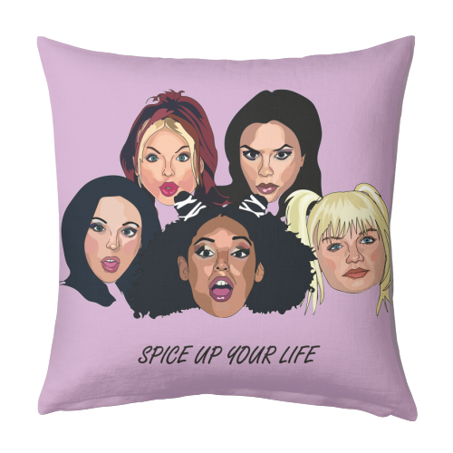 Spice Girls Collection - designed cushion by Catherine Critchley.