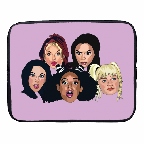 Spice Girls Collection - designer laptop sleeve by Catherine Critchley.