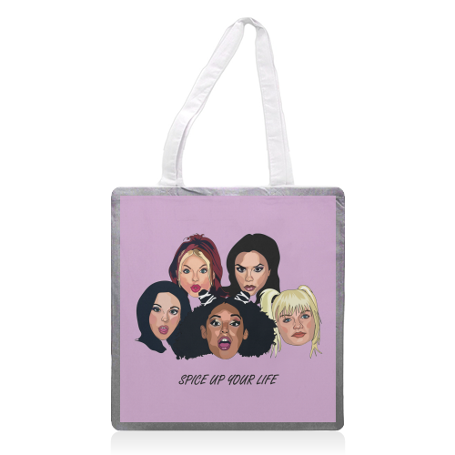 Spice Girls Collection - printed tote bag by Catherine Critchley.