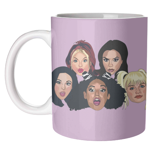 Spice Girls Collection - unique mug by Catherine Critchley.