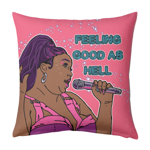 GOOD AS HELL - designed cushion by Bite Your Granny