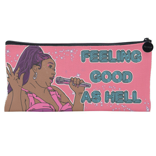 GOOD AS HELL - flat pencil case by Bite Your Granny