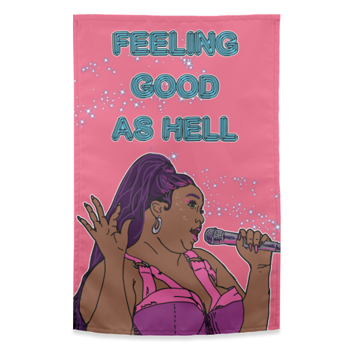 GOOD AS HELL - funny tea towel by Bite Your Granny