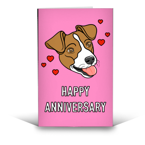 Cute Dog Anniversary Greeting - funny greeting card by Adam Regester