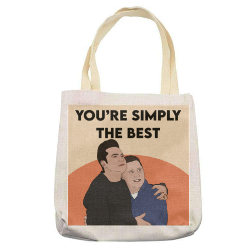 Simply the Best - printed tote bag by Pink and Pip