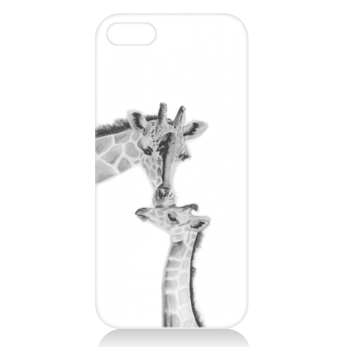 Mother and Baby Giraffe - unique phone case by LIBRA FINE ARTS