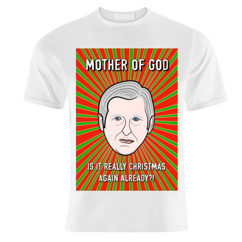Mother Of God Christmas Greeting - unique t shirt by Adam Regester