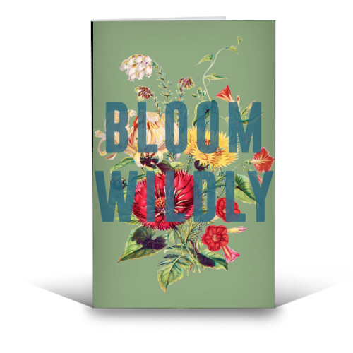 Bloom Wildly - funny greeting card by The 13 Prints