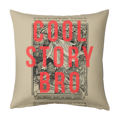 Cool Story Bro - designed cushion by The 13 Prints