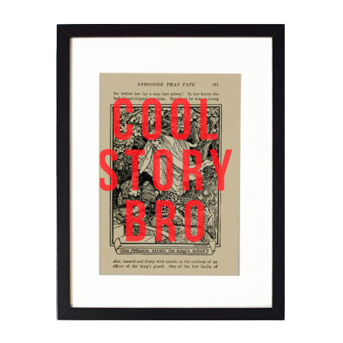 Cool Story Bro - framed poster print by The 13 Prints