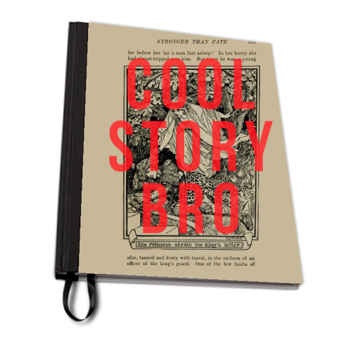 Cool Story Bro - personalised A4, A5, A6 notebook by The 13 Prints