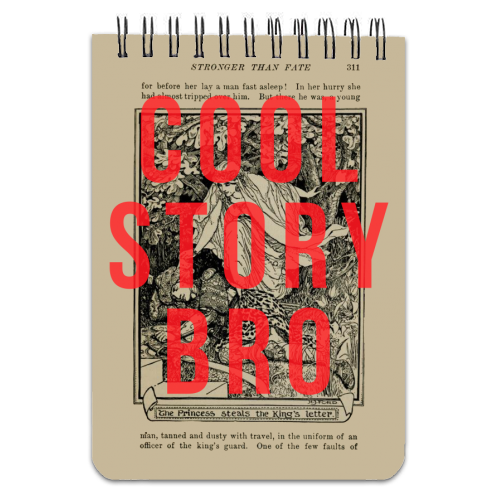 Cool Story Bro - personalised A4, A5, A6 notebook by The 13 Prints