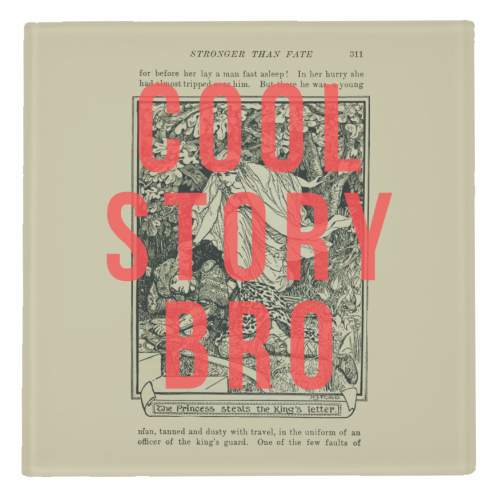 Cool Story Bro - personalised beer coaster by The 13 Prints