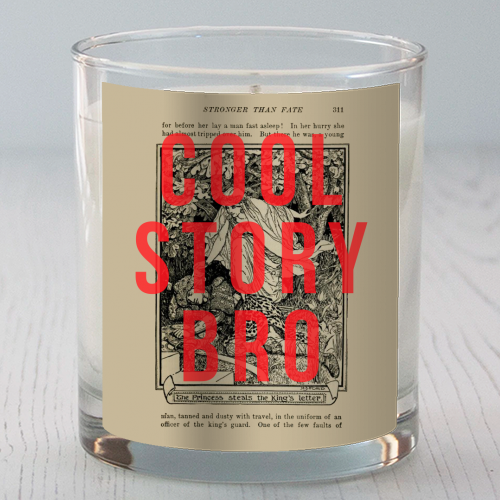 Cool Story Bro - scented candle by The 13 Prints