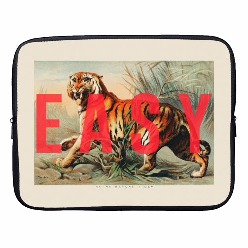 Easy Tiger - designer laptop sleeve by The 13 Prints