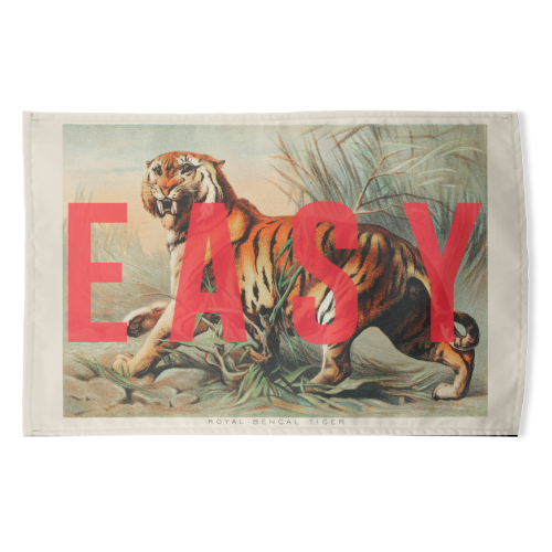 Easy Tiger - funny tea towel by The 13 Prints